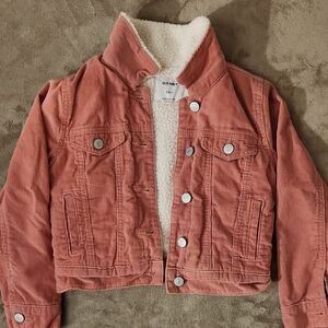 Old Navy Kids Coral Corduroy Jacket